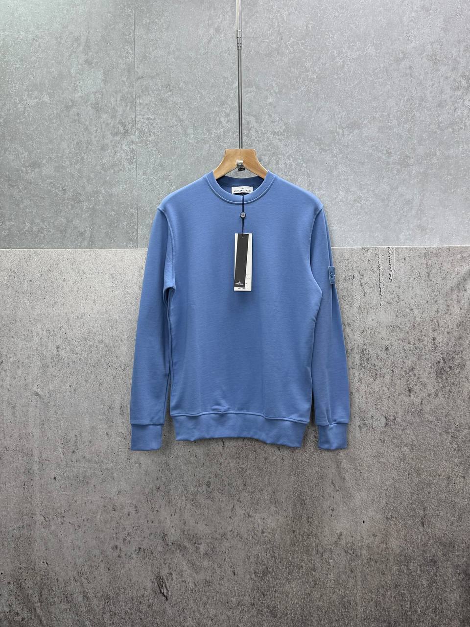 Stone Island Crewneck Cotton Fleece Sweatshirt Mens in Multiple Colors UK Reps AAA Quality