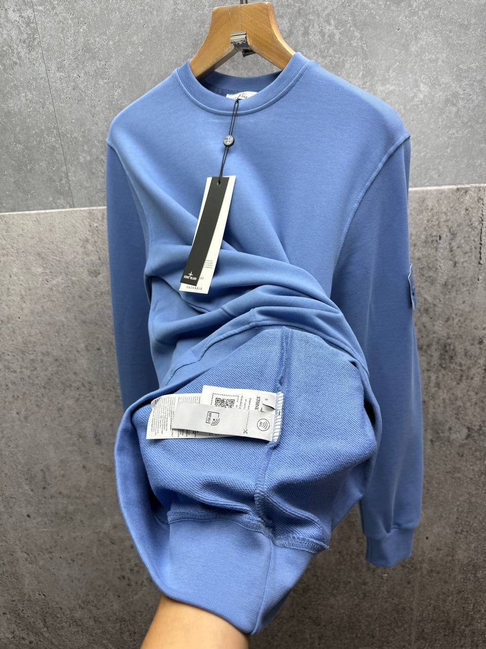 Stone Island Crewneck Cotton Fleece Sweatshirt Mens in Multiple Colors UK Reps AAA Quality