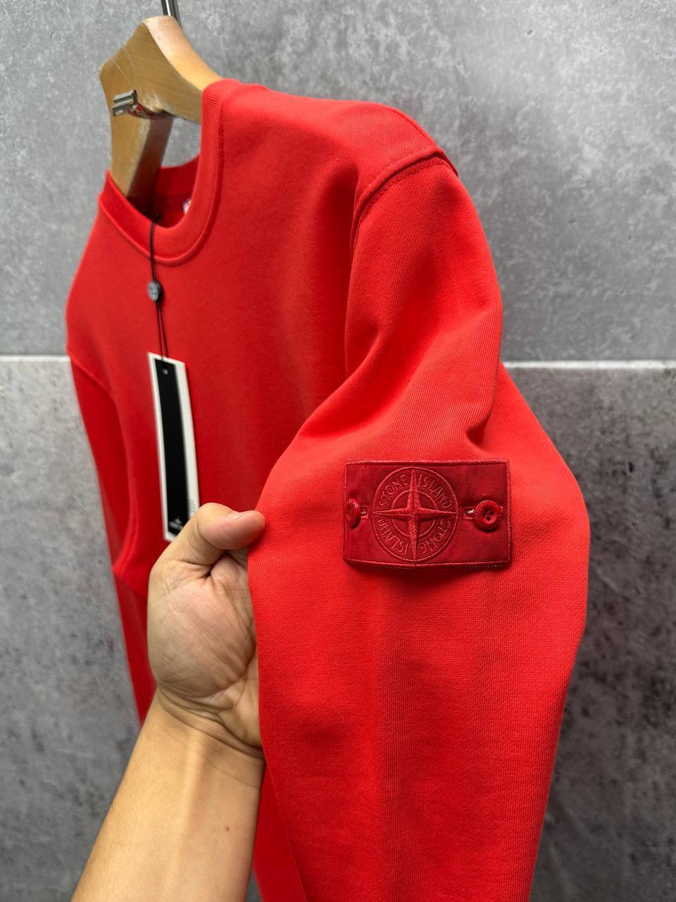 Stone Island Crewneck Cotton Fleece Sweatshirt Mens in Multiple Colors UK Reps AAA Quality