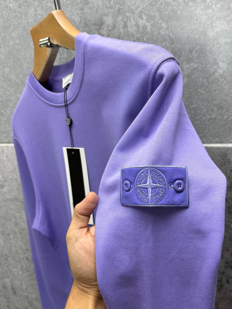 Stone Island Crewneck Cotton Fleece Sweatshirt Mens in Multiple Colors UK Reps AAA Quality