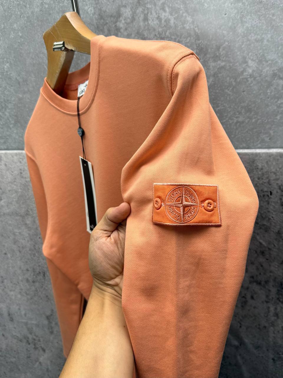 Stone Island Crewneck Cotton Fleece Sweatshirt Mens in Multiple Colors UK Reps AAA Quality