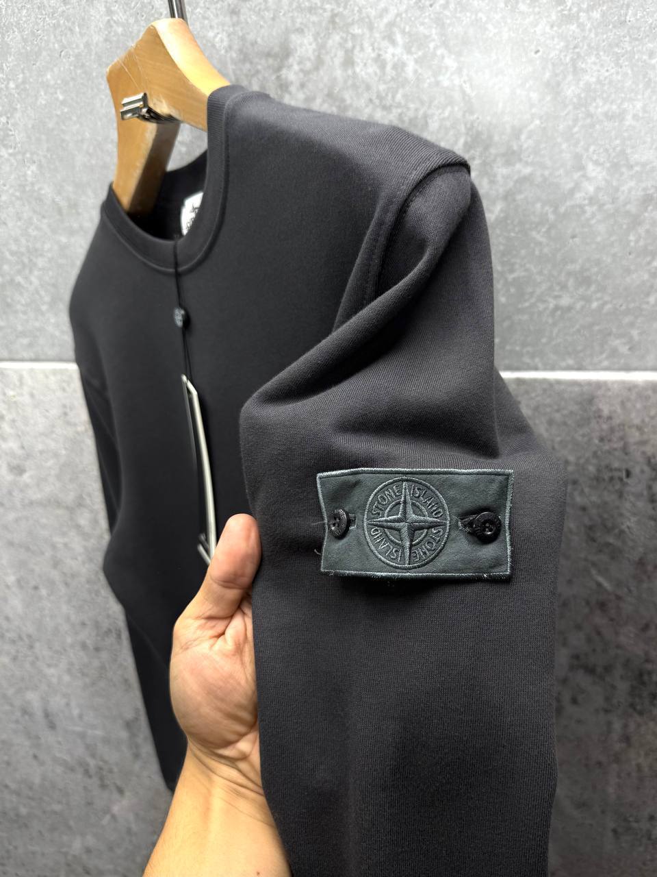 Stone Island Crewneck Cotton Fleece Sweatshirt Mens in Multiple Colors UK Reps AAA Quality