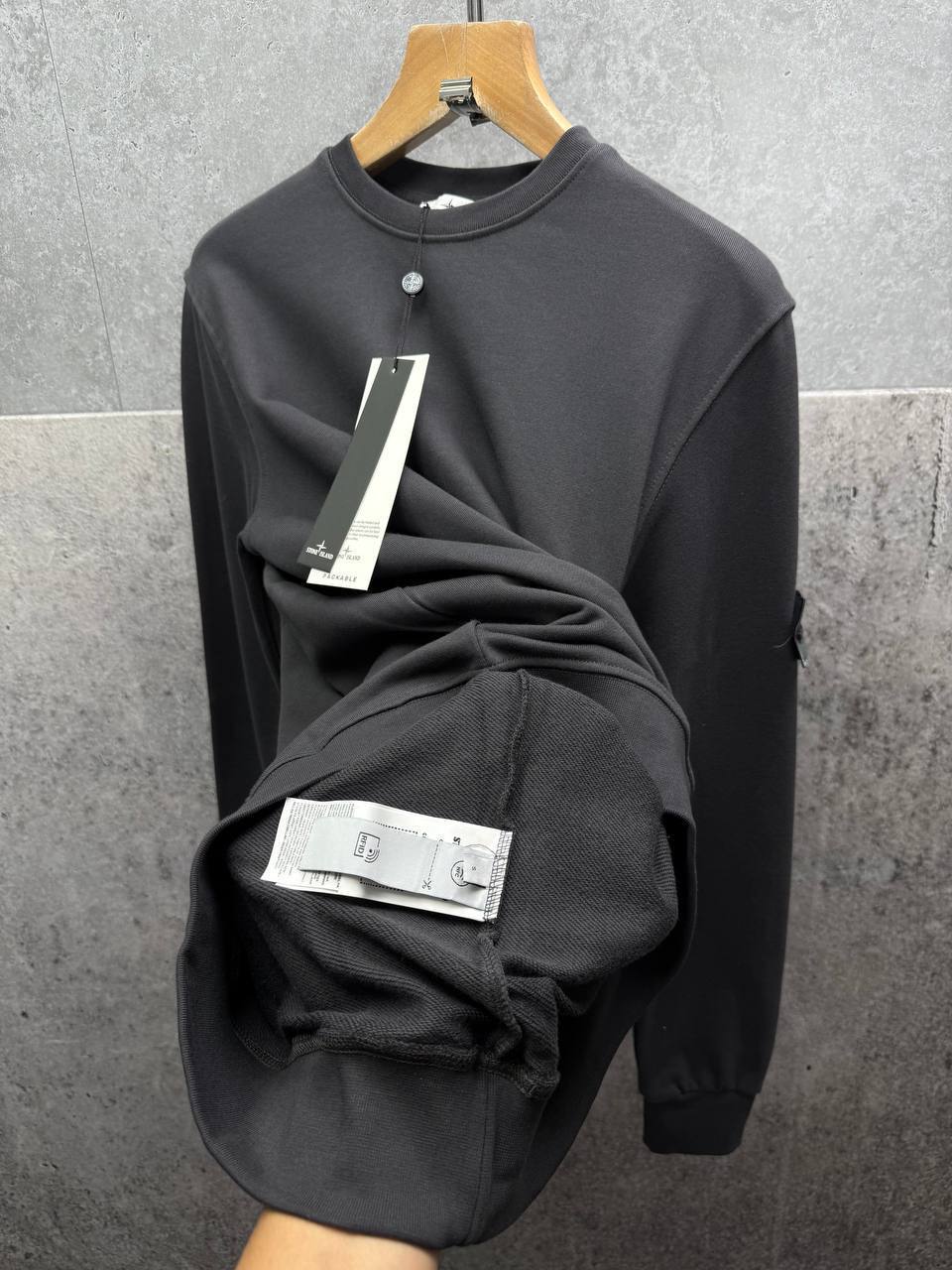 Stone Island Crewneck Cotton Fleece Sweatshirt Mens in Multiple Colors UK Reps AAA Quality