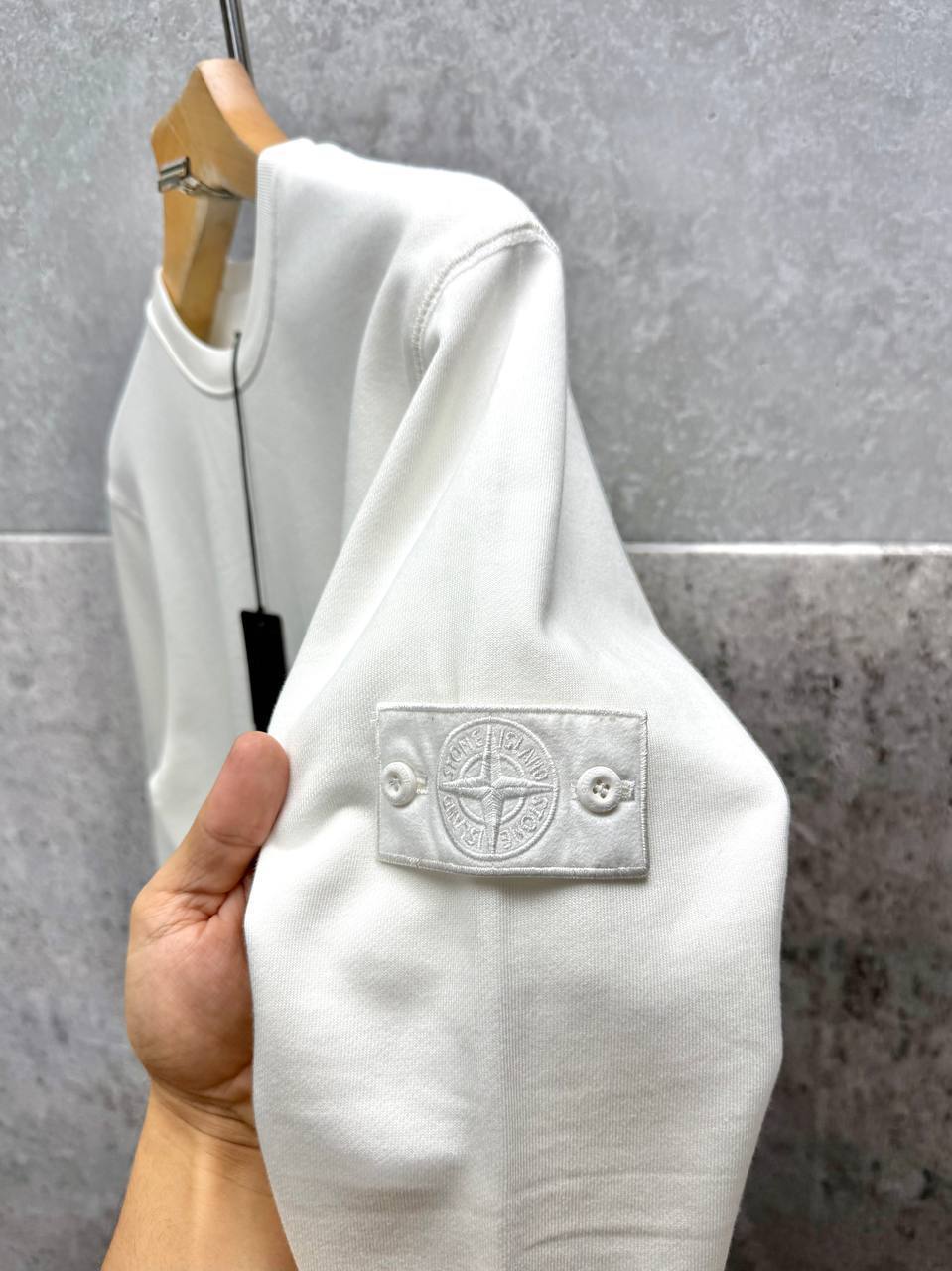 Stone Island Crewneck Cotton Fleece Sweatshirt Mens in Multiple Colors UK Reps AAA Quality