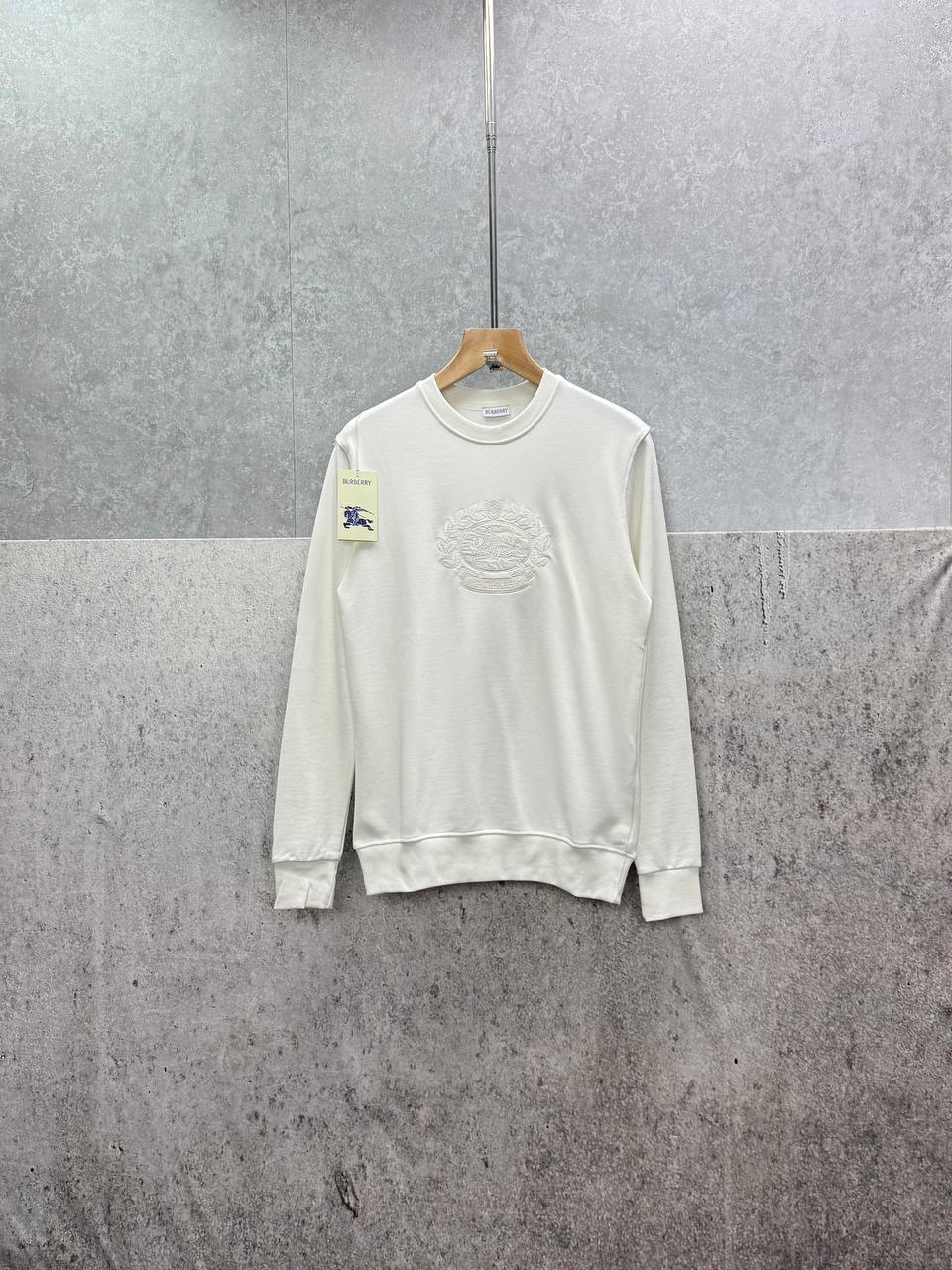 Burberry EKD-Textured Cotton Jumpers Mens in 2 Colors UK Reps AAA Quality