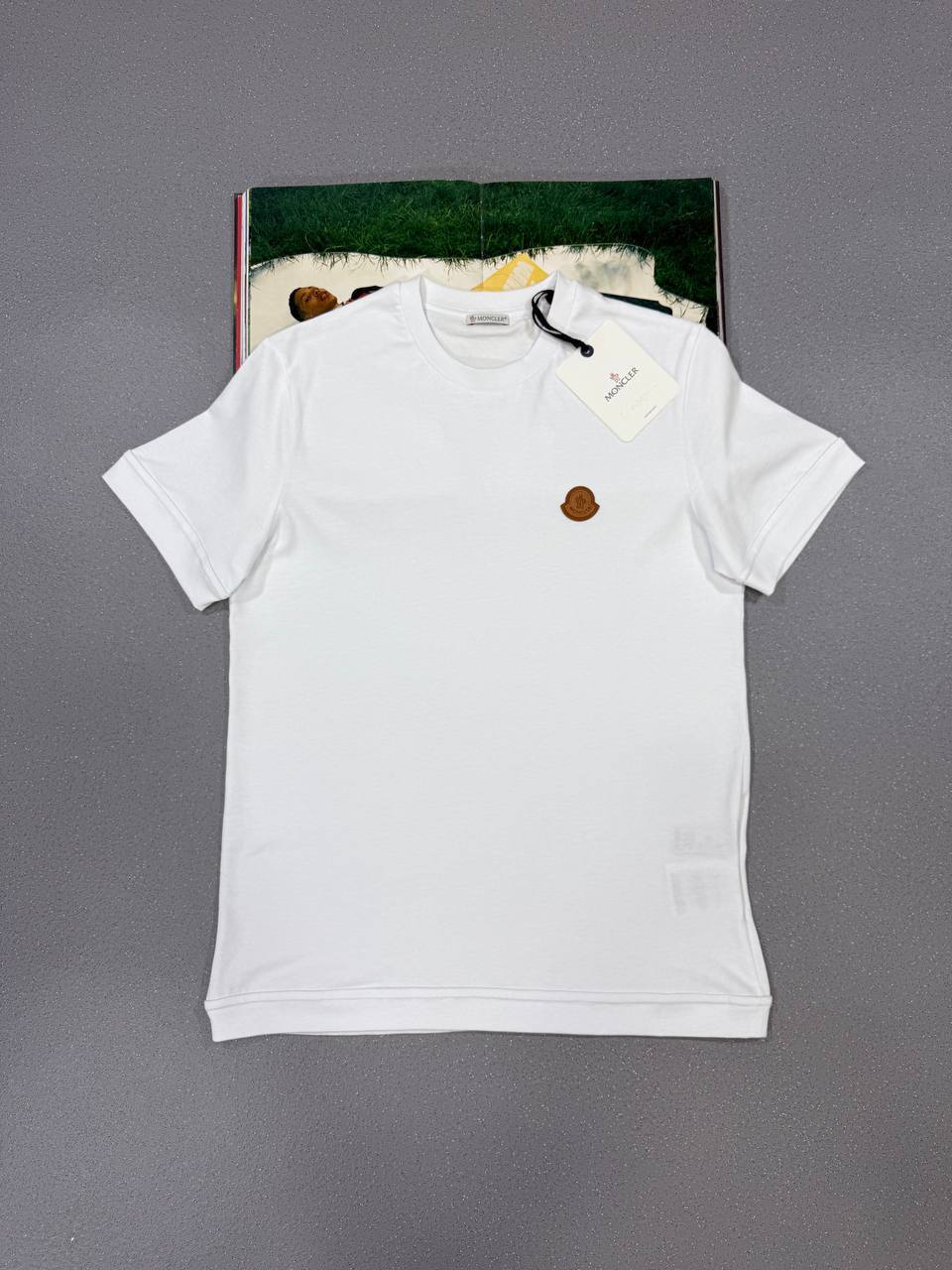 Moncler Logo Patch Cotton T-Shirt Mens in Multiple Colors UK Reps AAA Quality