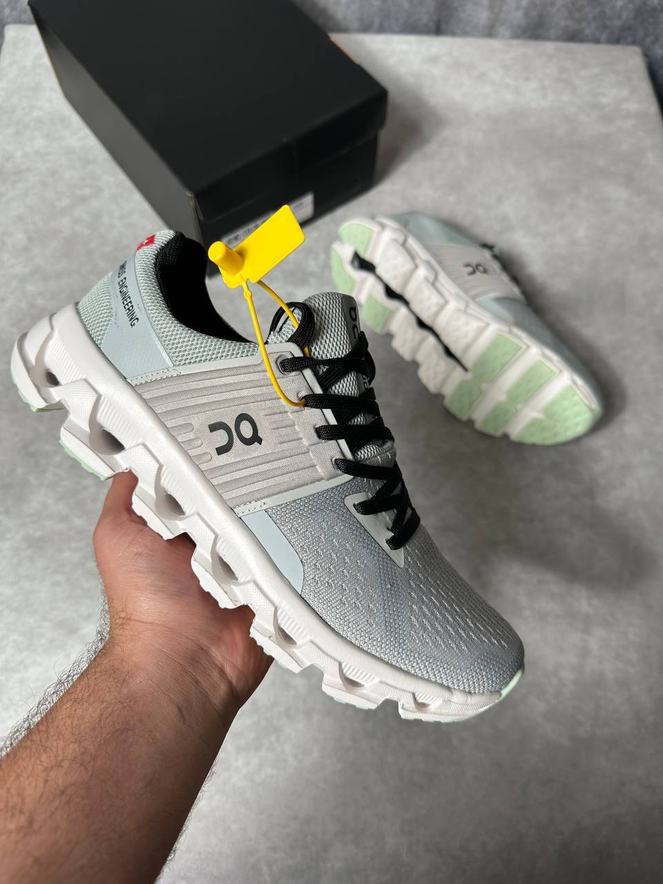 On Cloudswift Road-Running Shoes Men's Trainers in Grey Best Sale UK Reps AAA Quality