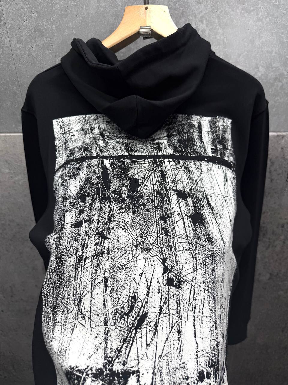 Off-White Black Scratch Tab Skate Hoodie Mens in Black Color Best Sale UK Reps AAA Quality