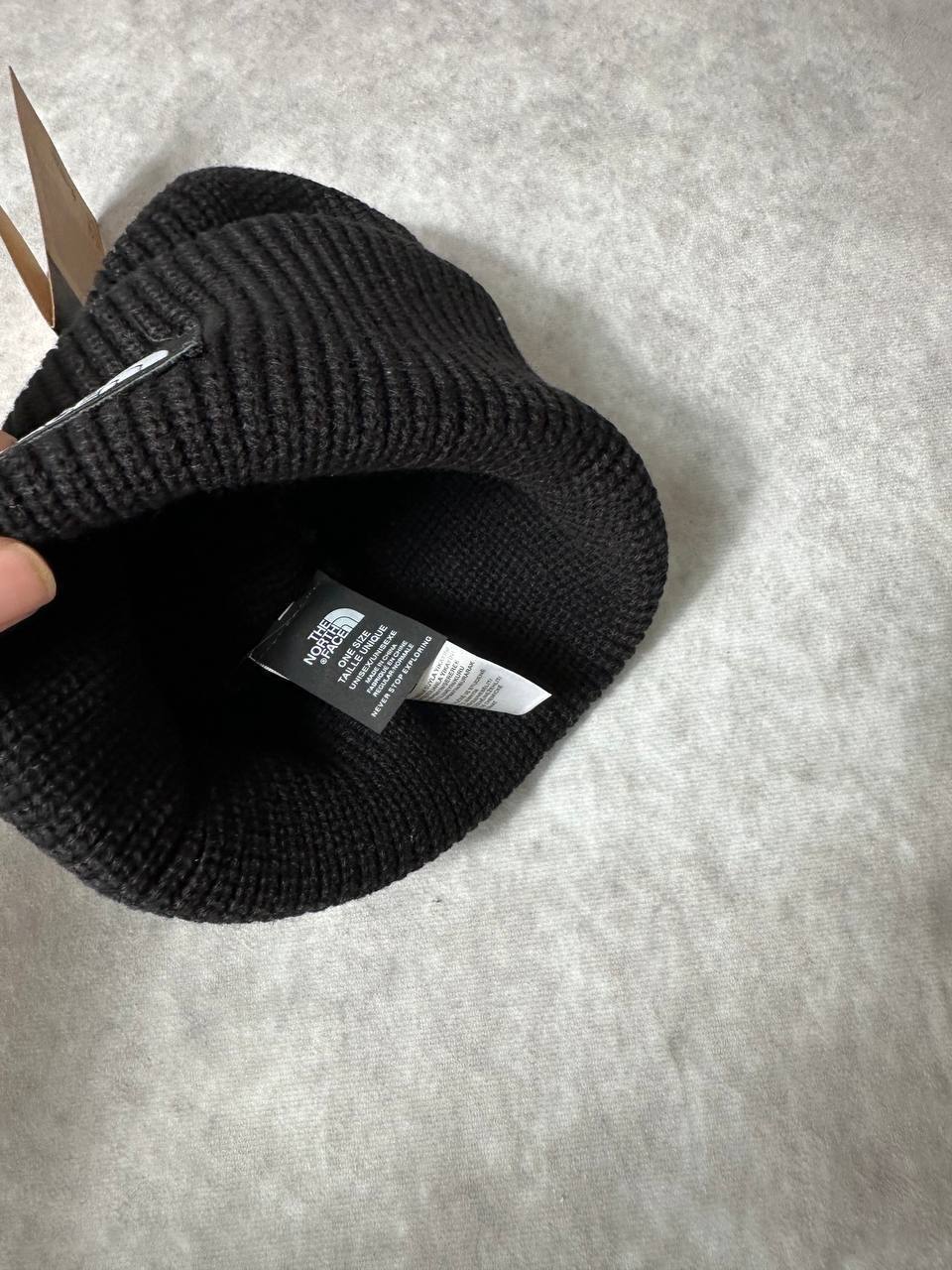 The North Face Logo Box Cuffed Beanie Mens in Black Color Best Sale UK Reps AAA Quality