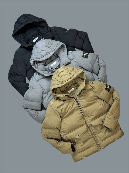 Stone Island Crinkle Reps Down Jackets Mens in Multiple Colors Best Sale UK Reps AAA Quality