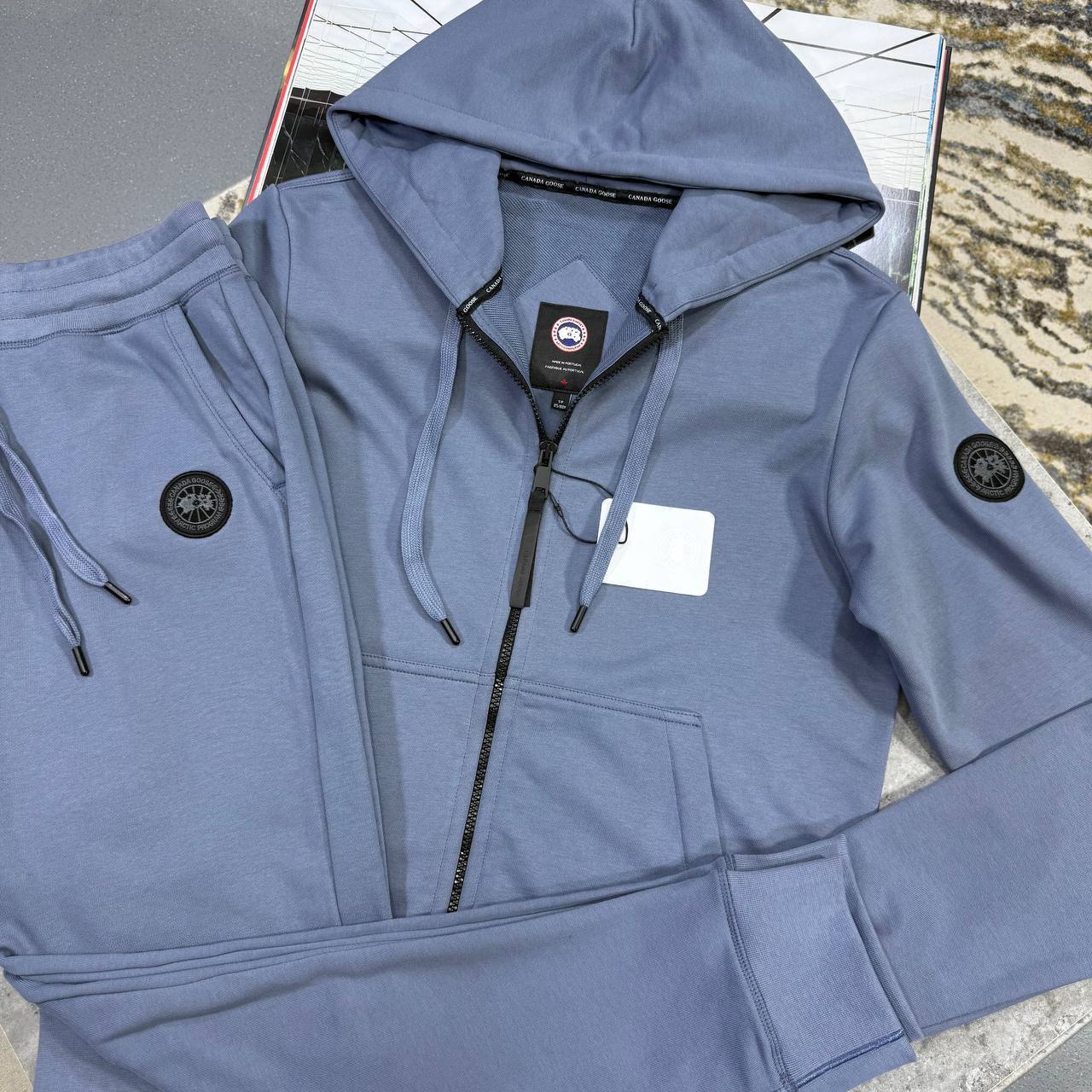 Canada Goose Huron Full Zip Hoodie Black Label Tracksuits in Multiple Colors Mens UK Replica AAA Quality