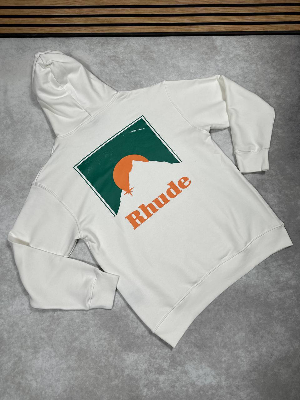 Rhude Moonlight Hoodie in White Color for Mens UK Reps AAA Quality