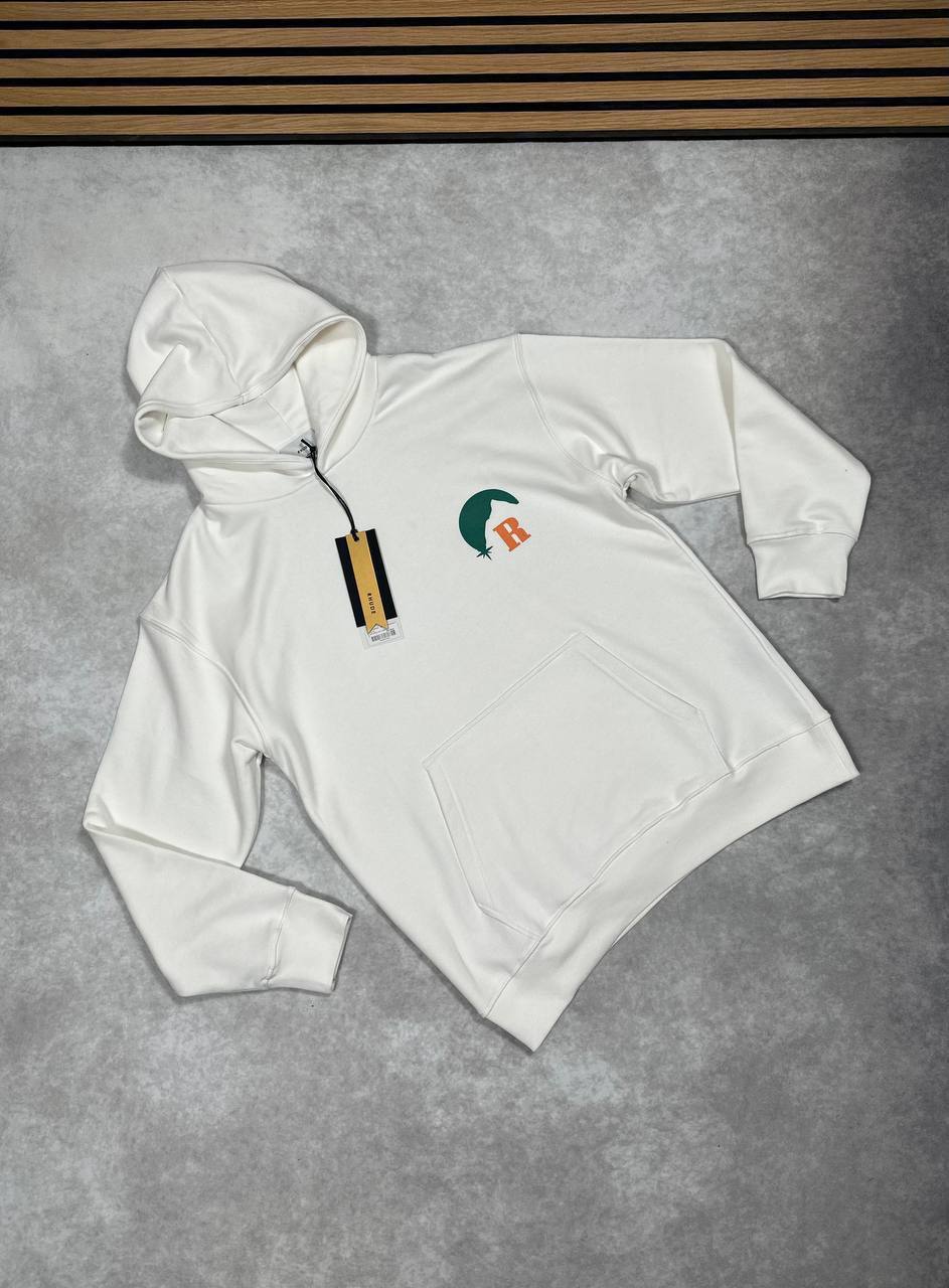 Rhude Moonlight Hoodie in White Color for Mens UK Reps AAA Quality