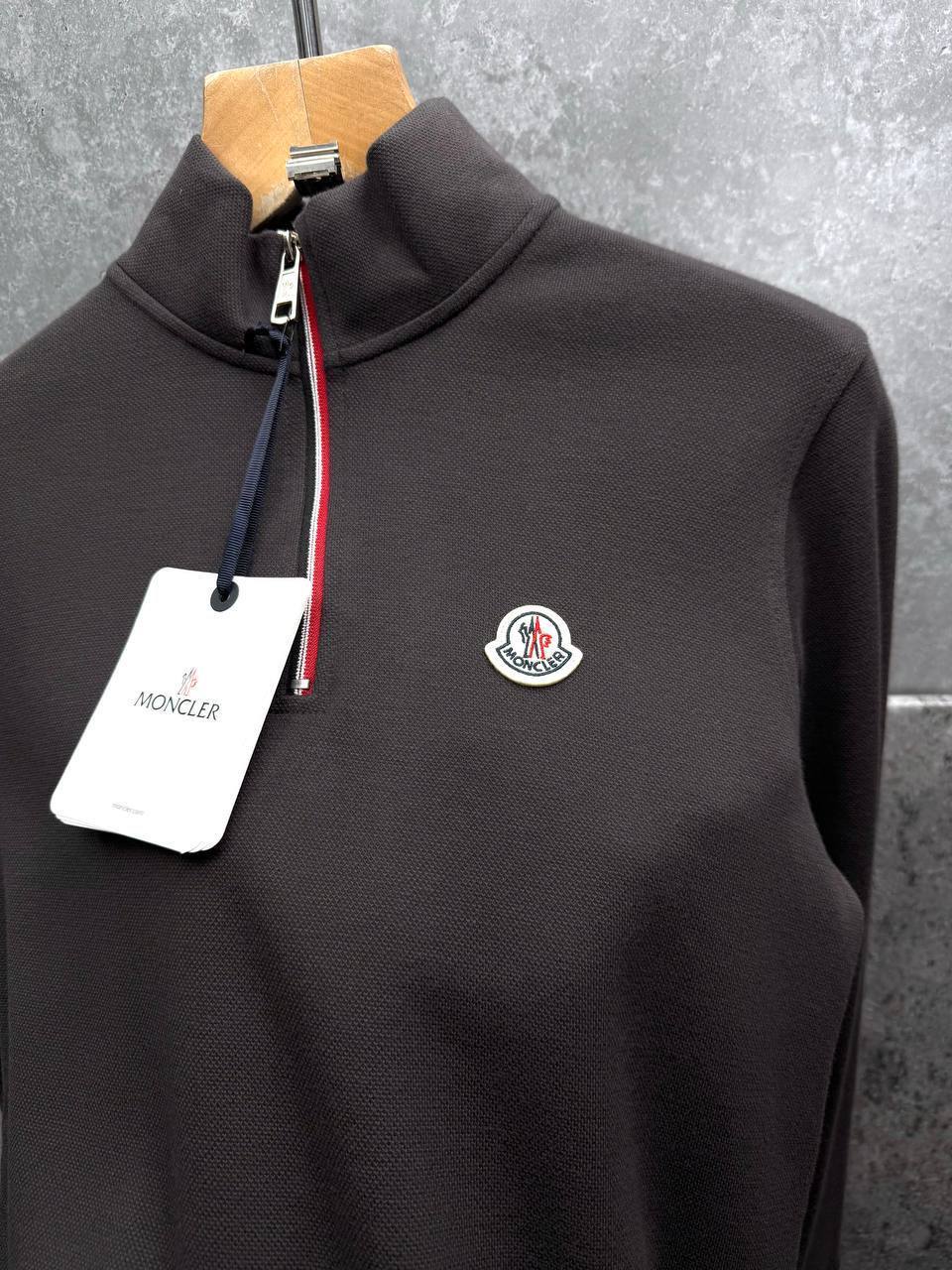 Moncler Badge Logo Quarter Zip Jumpers in Multiple Colors Mens UK Reps AAA Quality