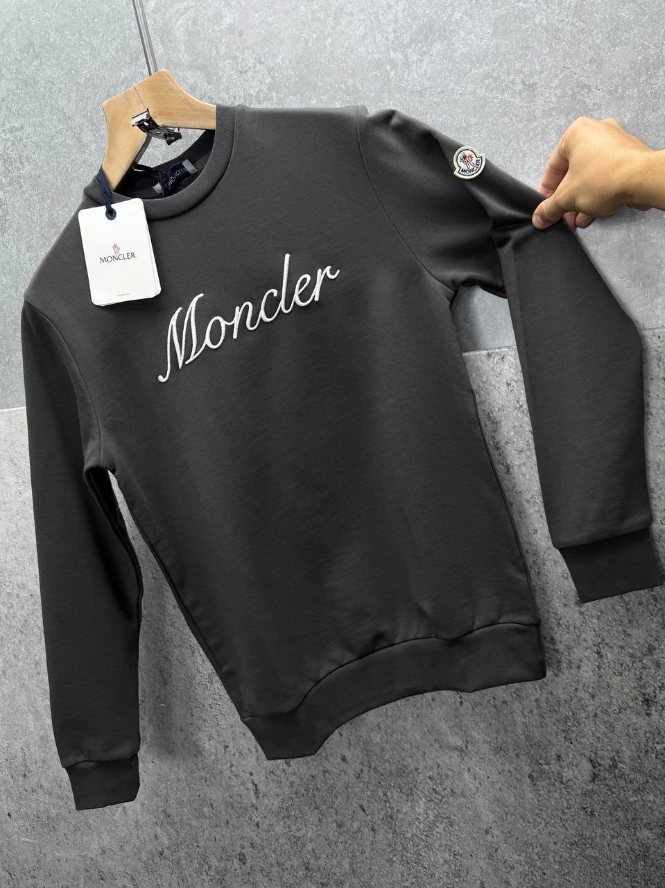 Moncler Embroidered Logo Cotton Jumpers in Multiple Colors Mens UK Reps AAA Quality