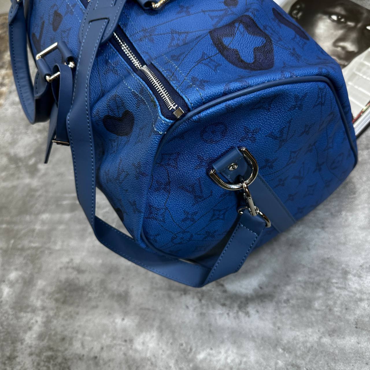 Louis Vuitton Aqua Garden Speedy Bandouliere Travel Bag Mens in Blue Color UK Reps AAA Quality