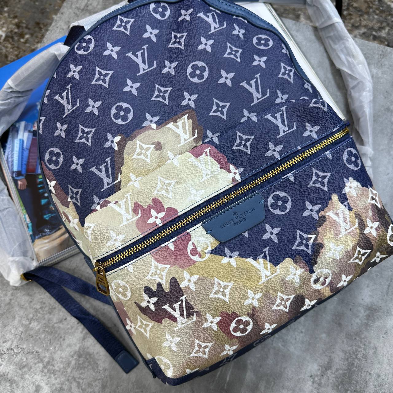 Louis Vuitton Discovery Backpack PM Monogram Eclipse Mens in Blue Color UK Reps AAA Quality