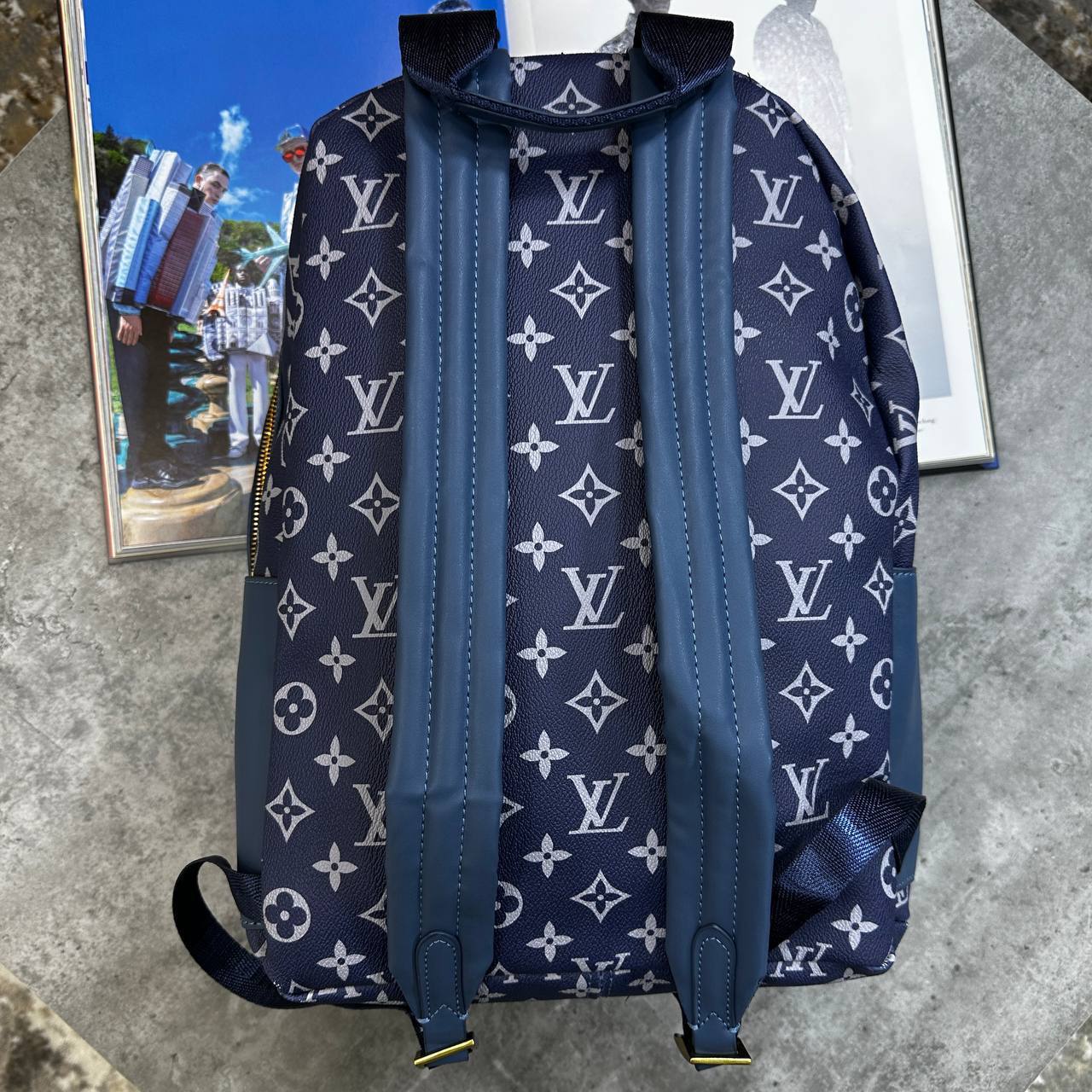 Louis Vuitton Discovery Backpack PM Monogram Eclipse Mens in Blue Color UK Reps AAA Quality