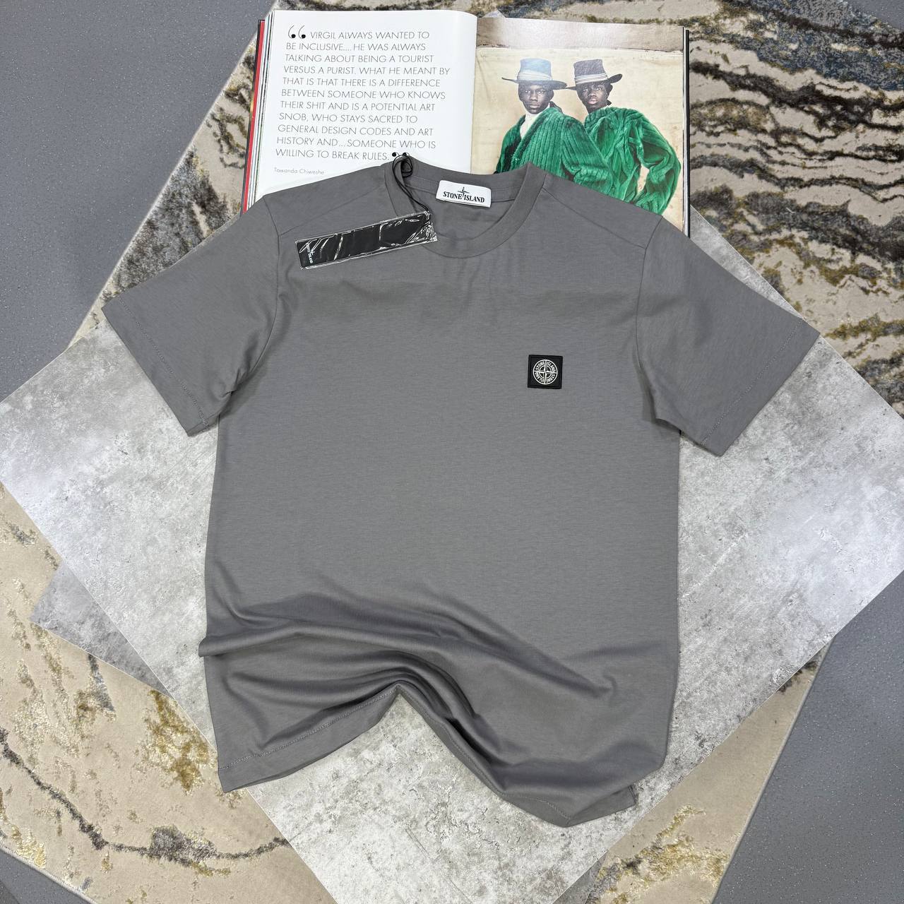 Stone Island Logo-Patch Crew-Neck T-Shirts Mens in Multiple Colors Best Sale UK Reps AAA Quality