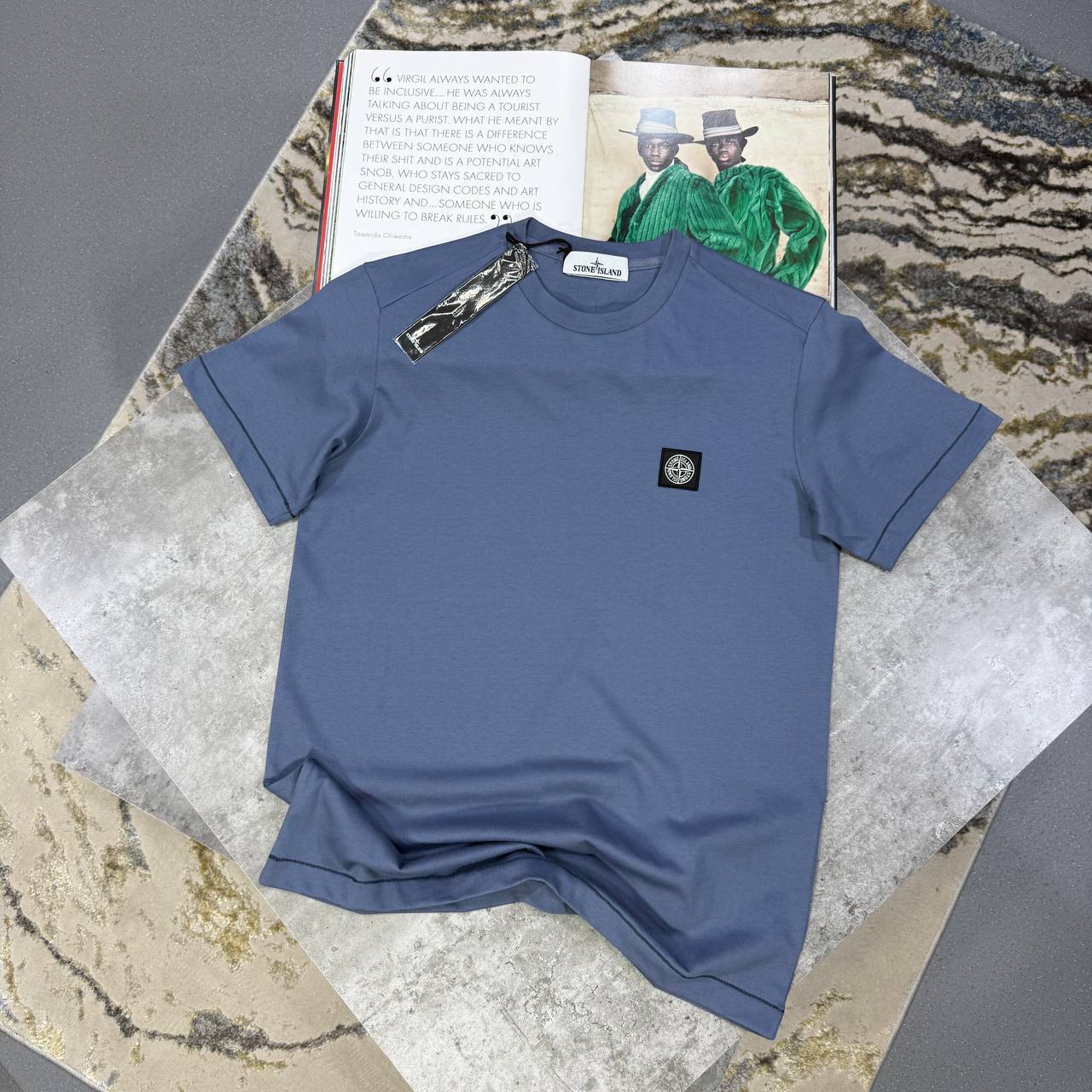 Stone Island Logo-Patch Crew-Neck T-Shirts Mens in Multiple Colors Best Sale UK Reps AAA Quality