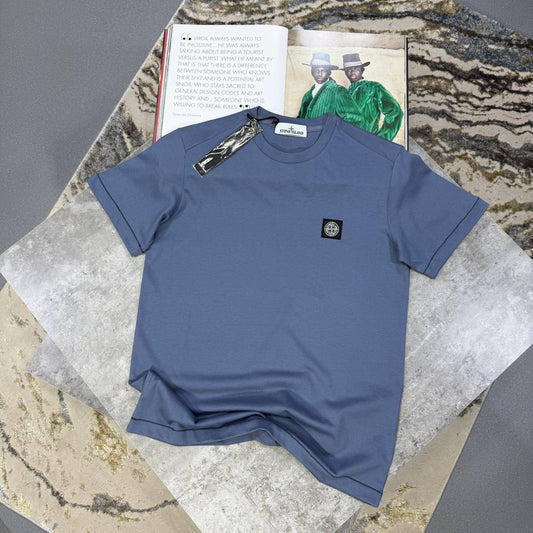 Stone Island Logo-Patch Crew-Neck T-Shirts Mens in Multiple Colors Best Sale UK Reps AAA Quality