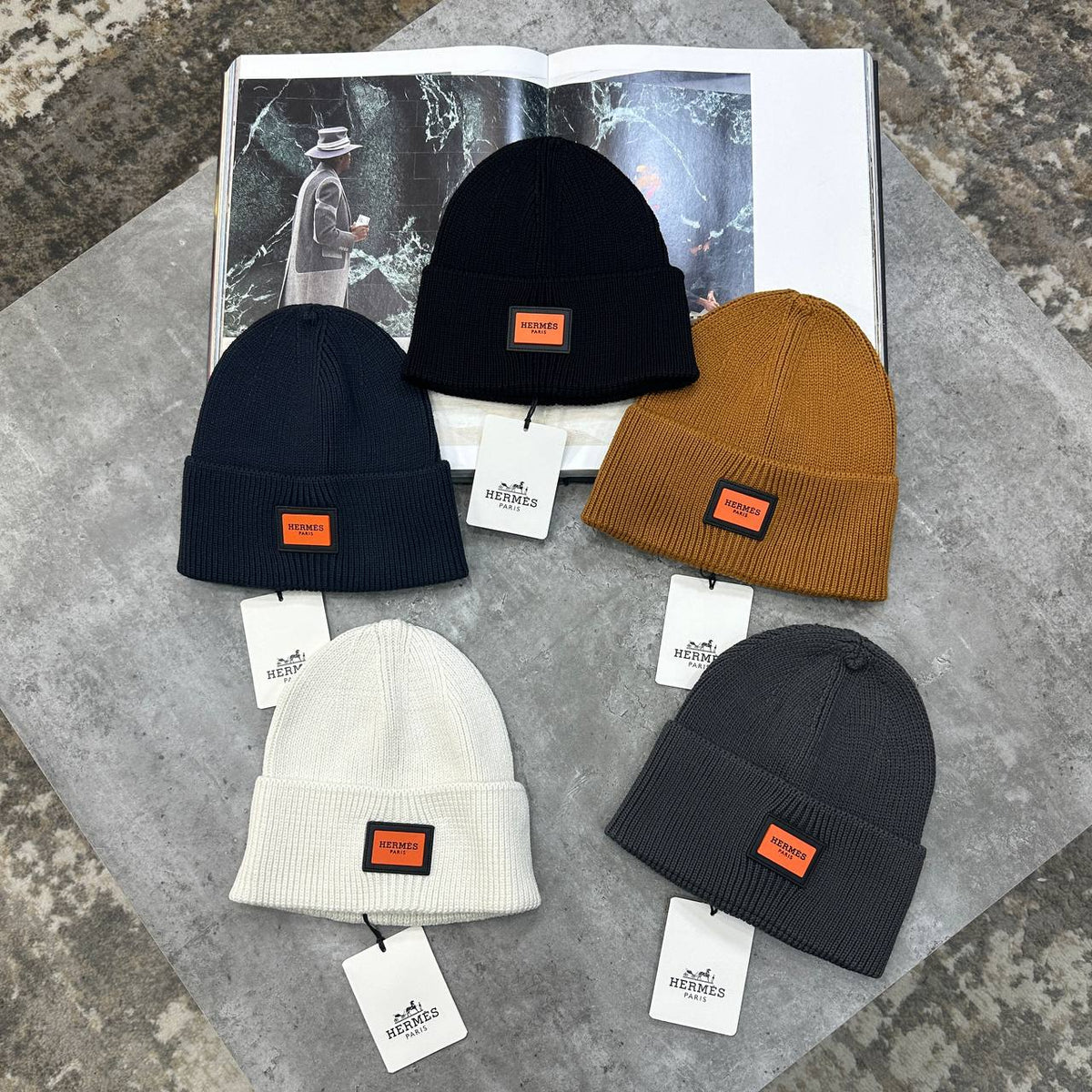 Hermès Ribbed Knit Mens Beanie UK Reps Superclone Quality