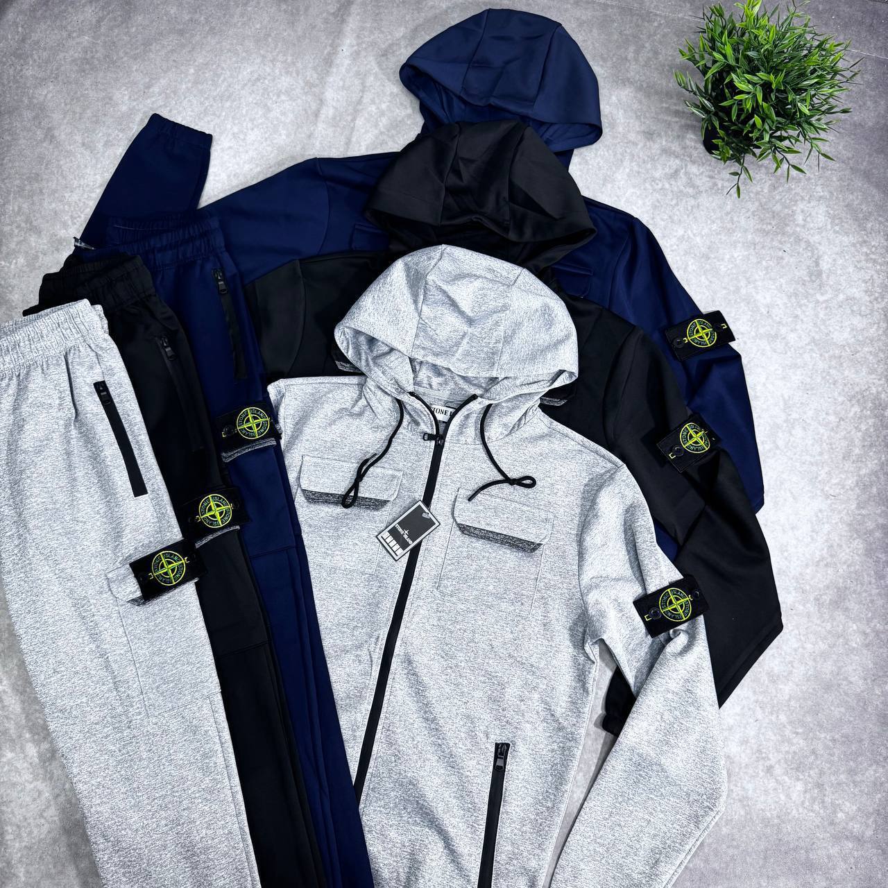 Stone Island Softshell Primaloft Hooded Tracksuit Mens in Multiple Colors Best Sale UK Reps AAA Quality