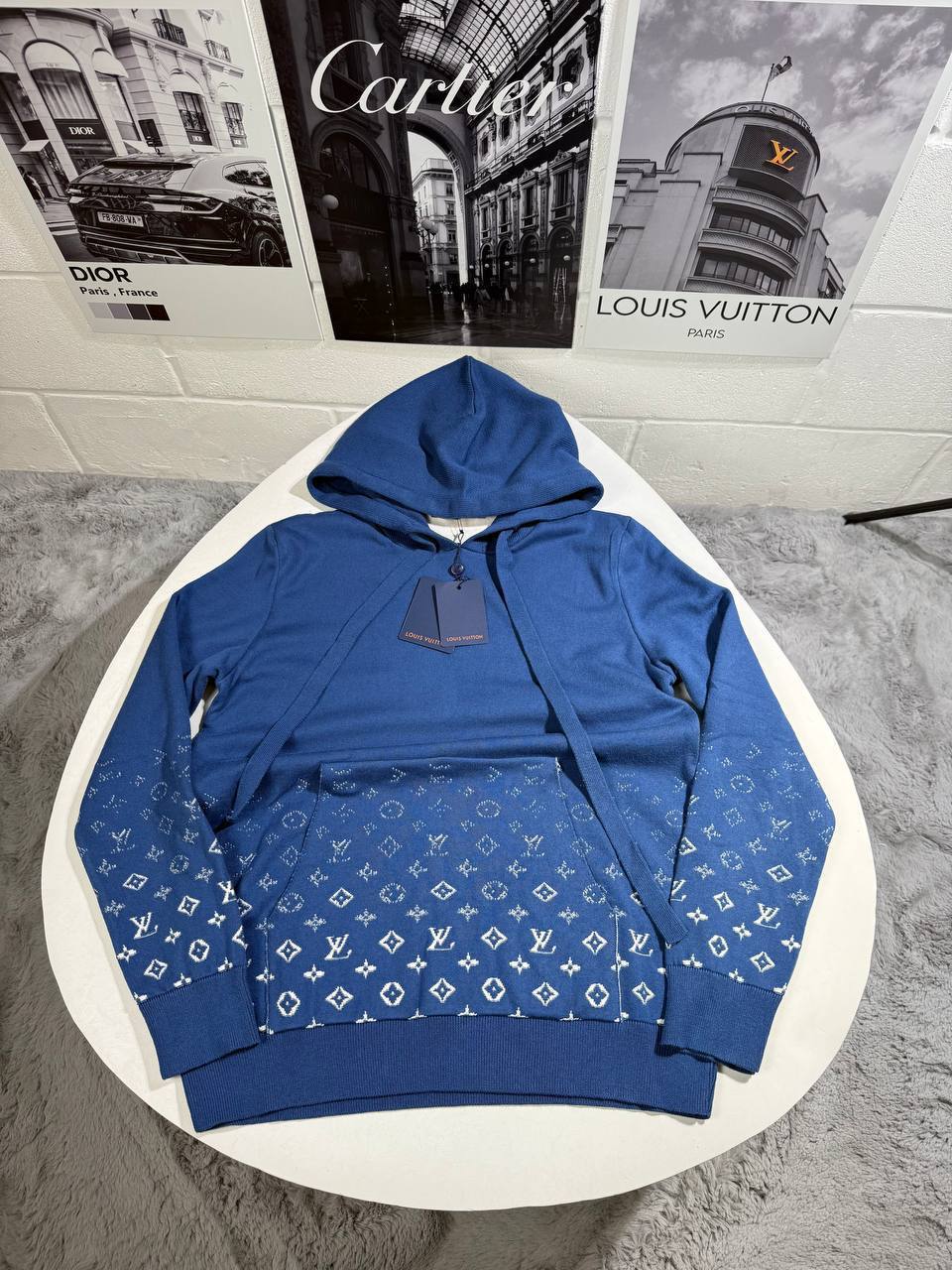 Louis Vuitton Gradient Cotton Hoodie Mens in Multiple Colors Best Sale UK Reps AAA Quality