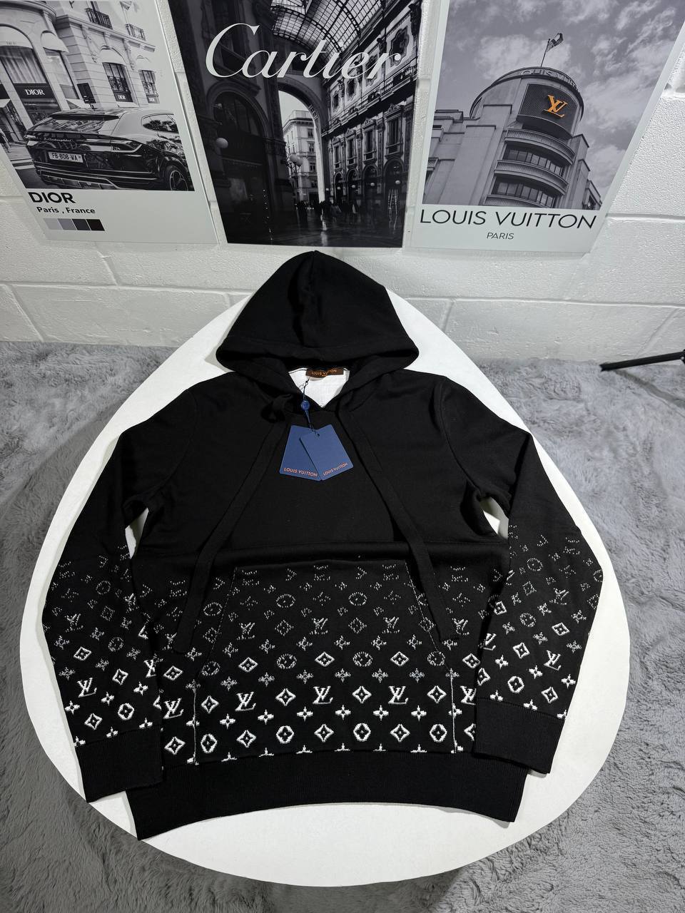Louis Vuitton Gradient Cotton Hoodie Mens in Multiple Colors Best Sale UK Reps AAA Quality