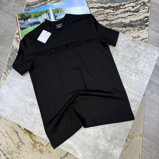 Canada Goose Logo Print Cotton T-shirt Mens in 2 Colors Best Sale UK Reps AAA Quality