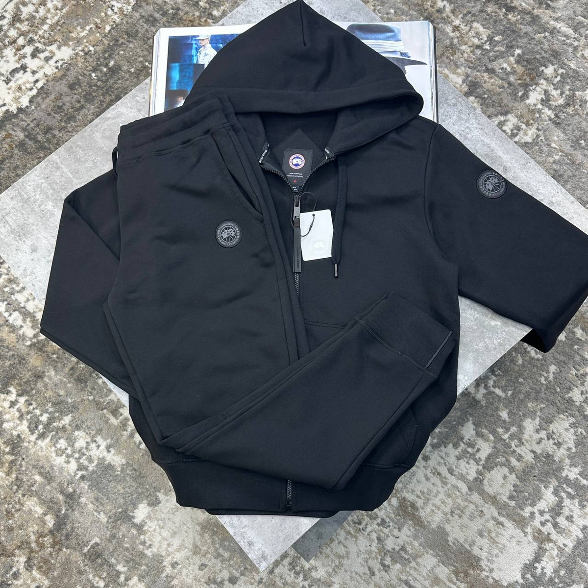 Canada Goose Sleek Full-Zip Hooded Tracksuit Mens UK Replica Superclone Quality