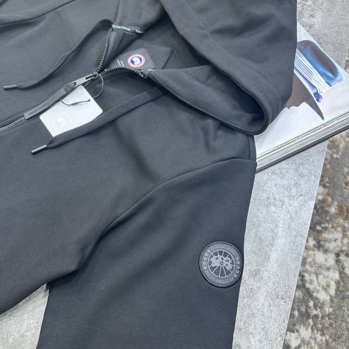Canada Goose Sleek Full-Zip Hooded Tracksuit Mens UK Replica Superclone Quality