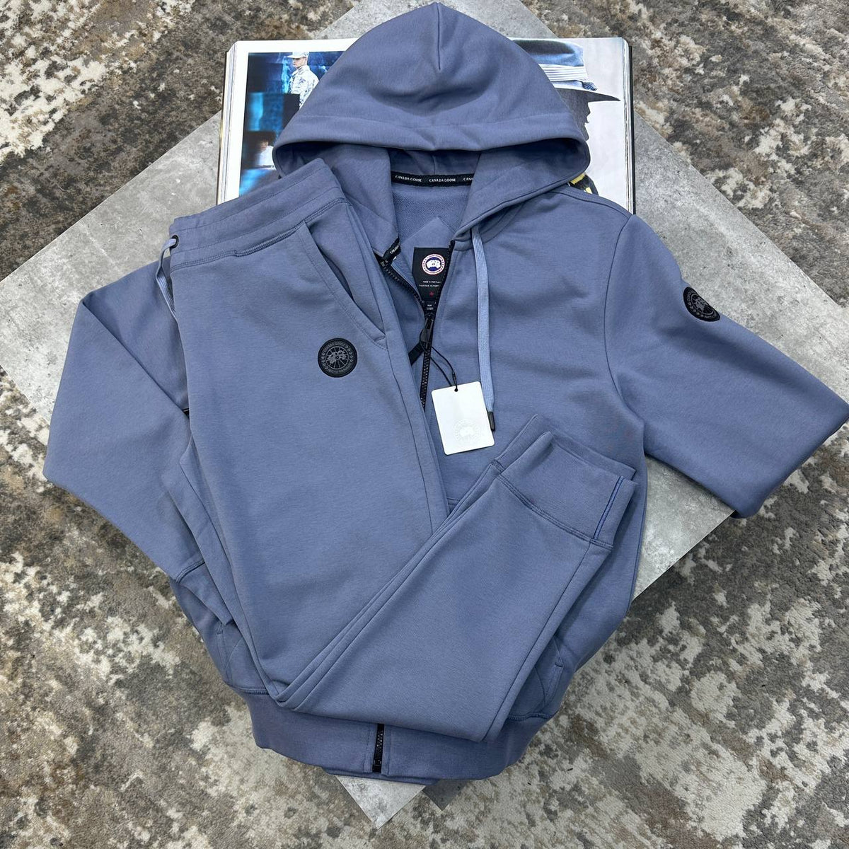Canada Goose Sleek Full-Zip Hooded Tracksuit Mens UK Replica Superclone Quality