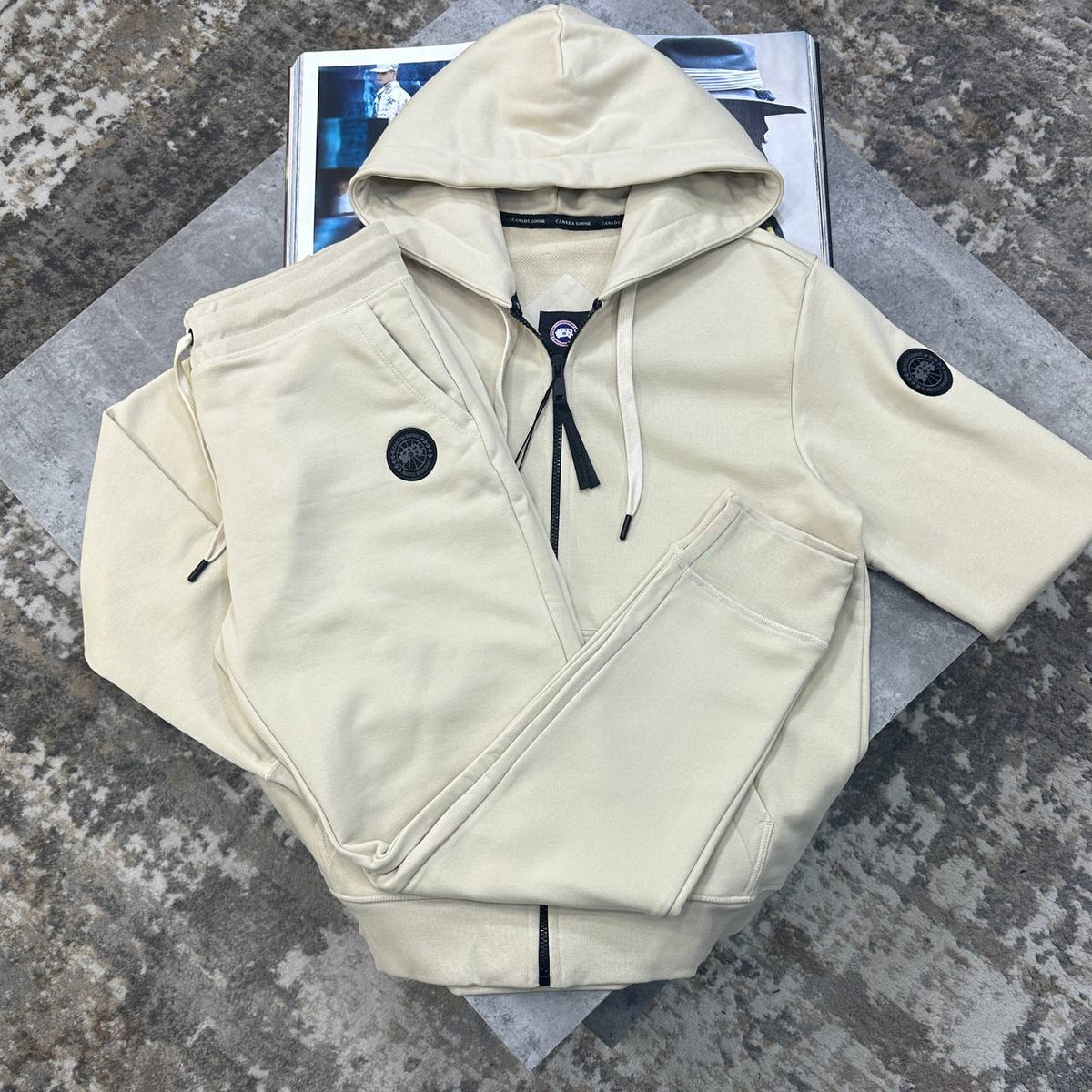Canada Goose Sleek Full-Zip Hooded Tracksuit Mens UK Replica Superclone Quality