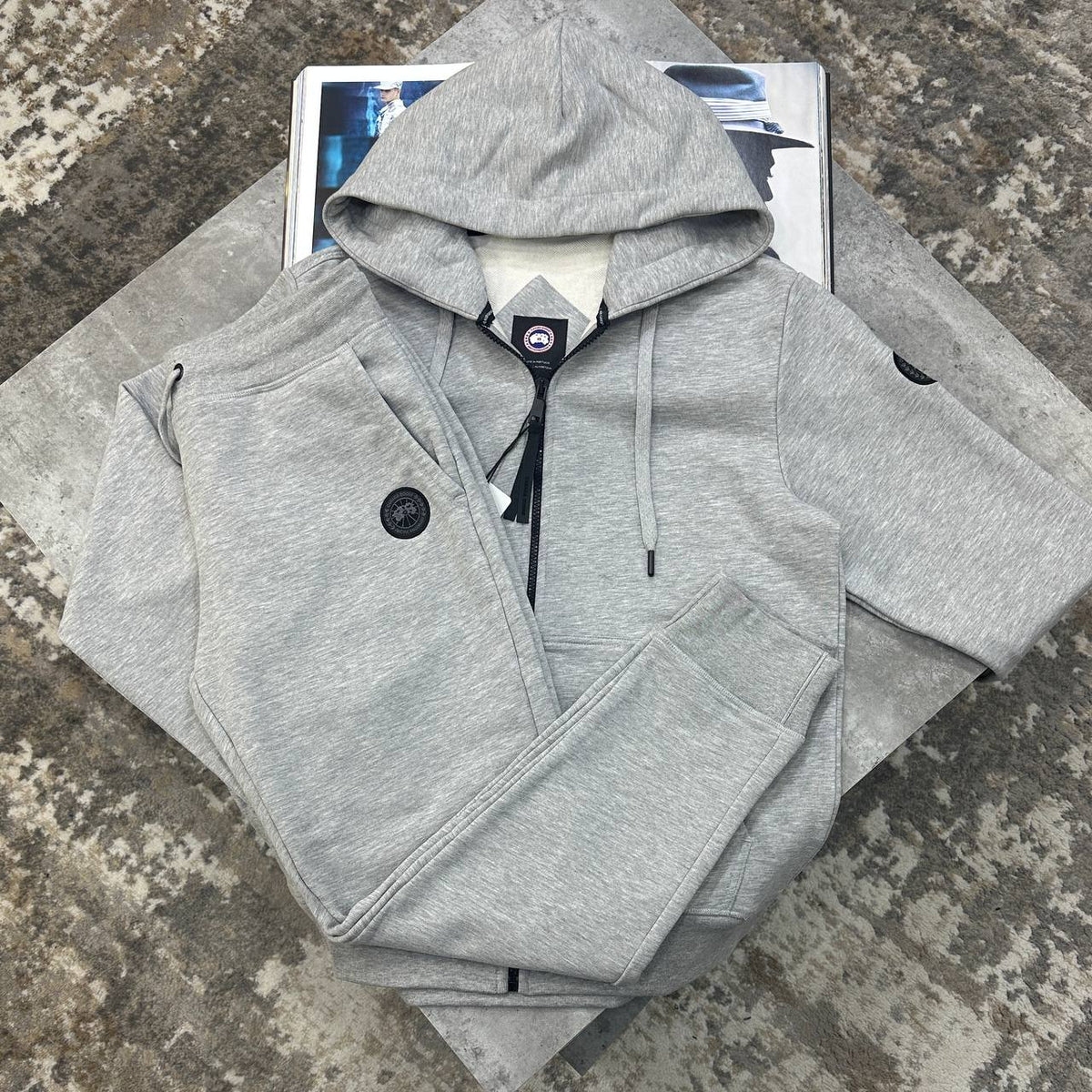 Canada Goose Sleek Full-Zip Hooded Tracksuit Mens UK Replica Superclone Quality