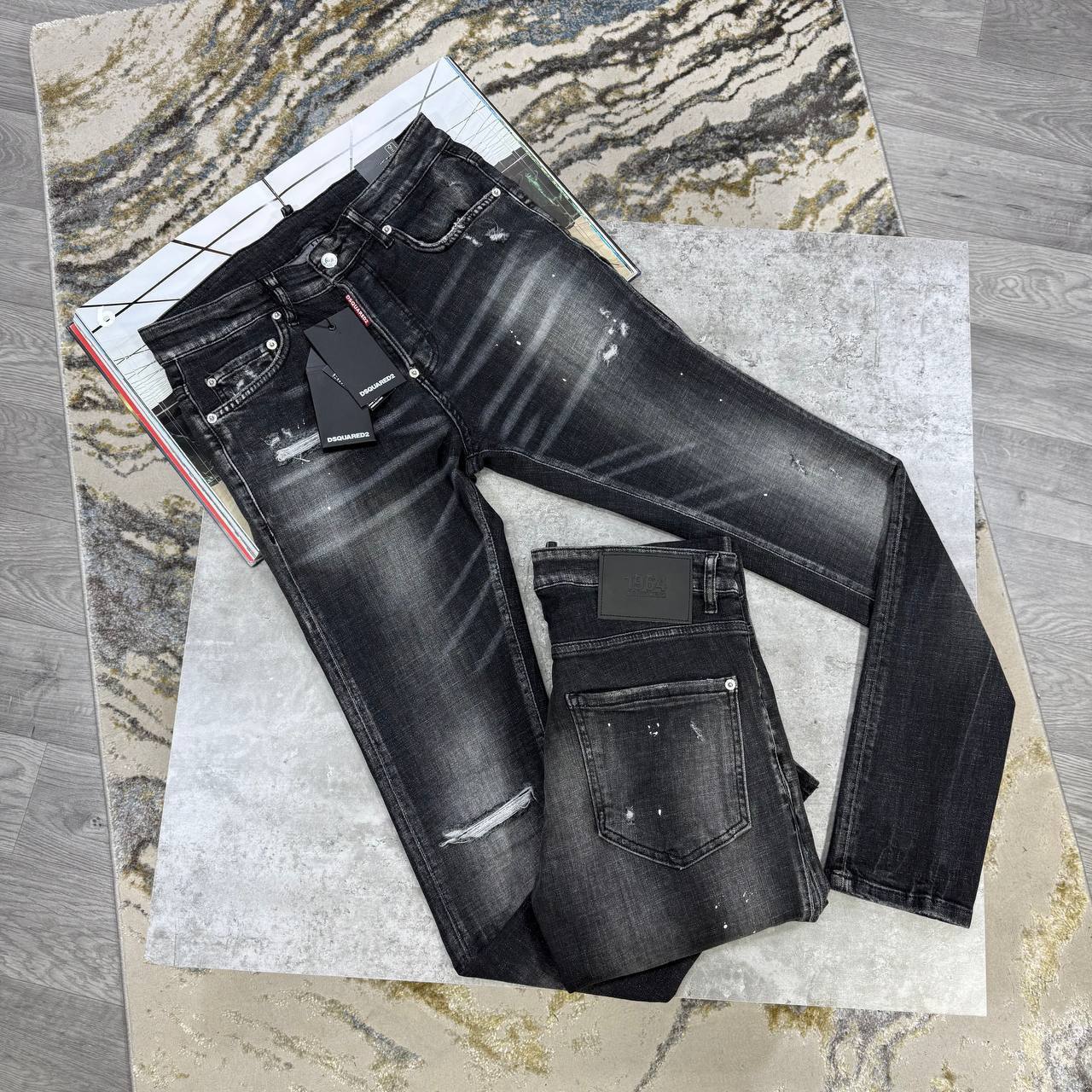 Dsquared2 Denim Regular Jeans Mens in Black Color Best Sale UK Reps AAA Quality