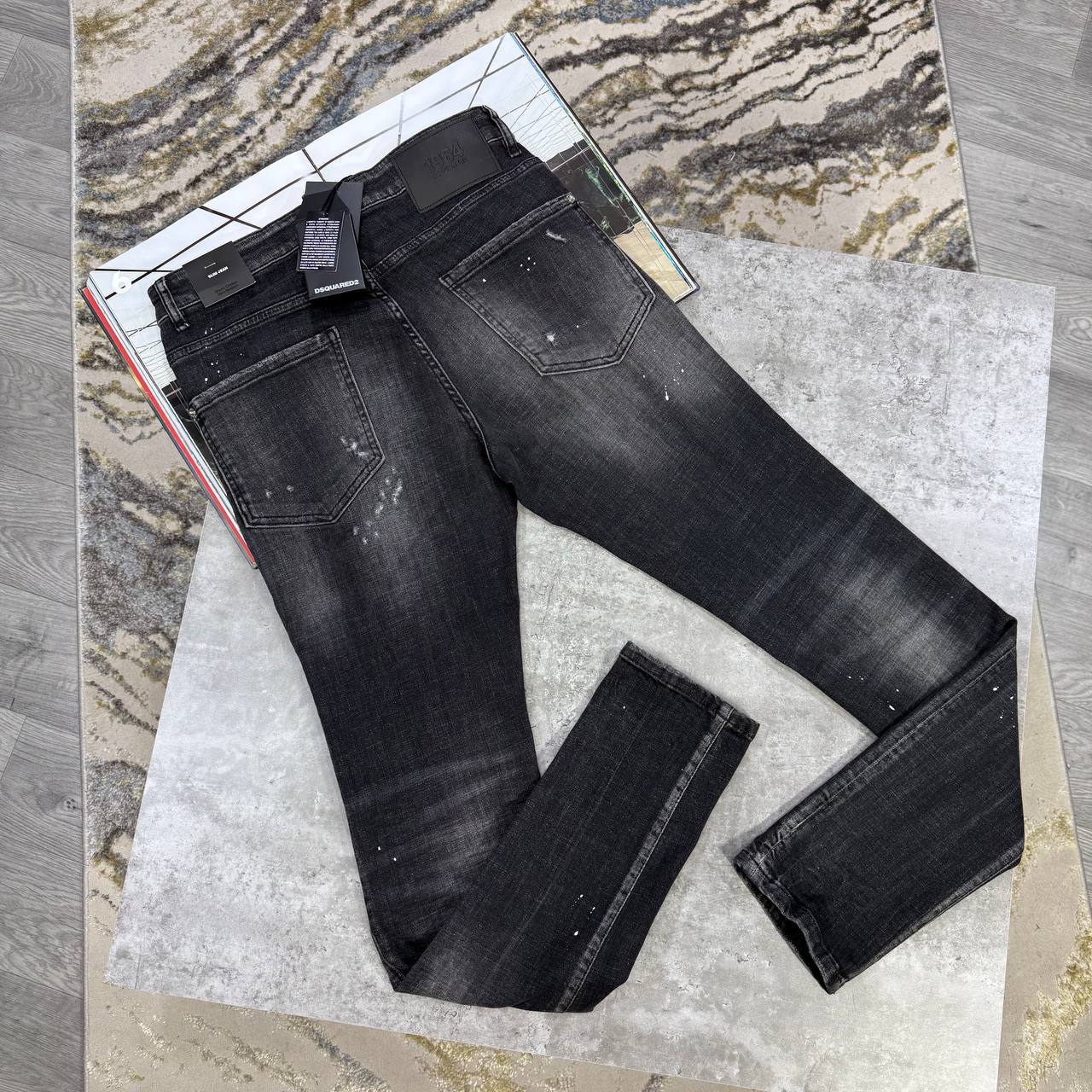 Dsquared2 Denim Regular Jeans Mens in Black Color Best Sale UK Reps AAA Quality