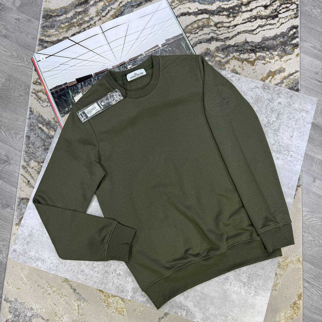 Stone Island Crew Neck Sweatshirts Mens in Multiple Colors Best Sale UK Reps AAA Quality