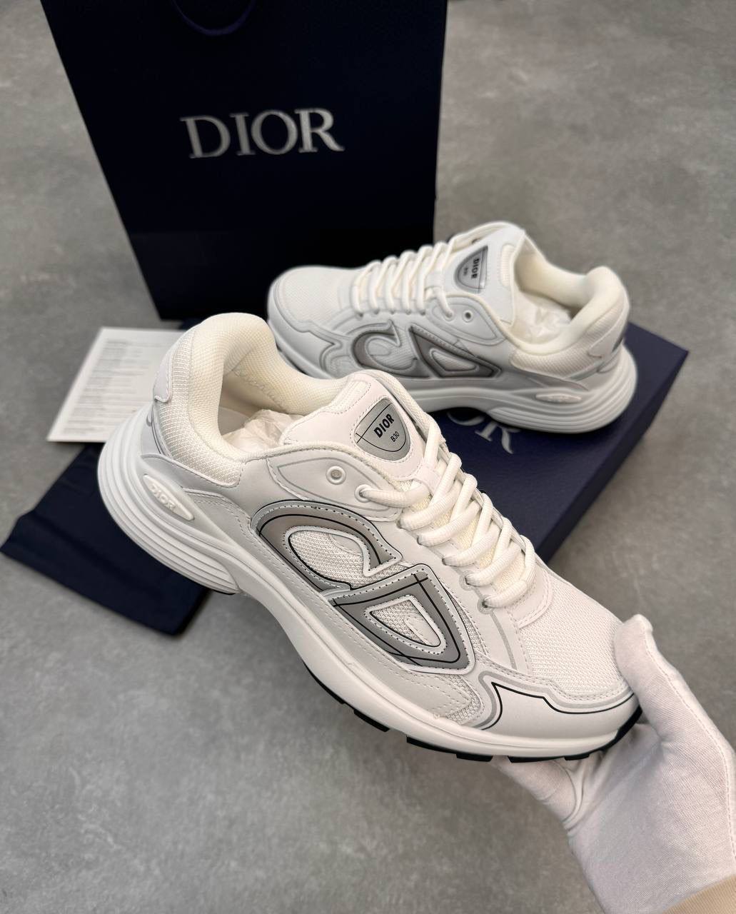 Christian Dior B30 in Grey/White Color Mens Trainers Best Sale UK Reps AAA Quality
