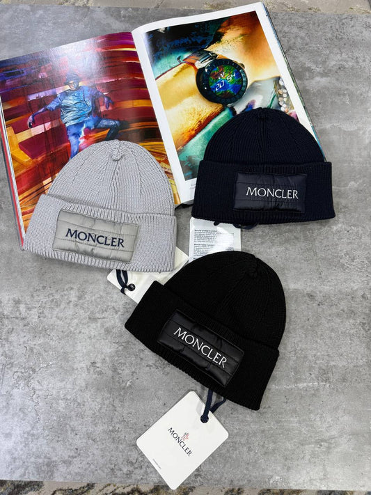 Moncler Mirror Logo Beanie in Multiple Colors Best Sale UK Reps AAA Quality
