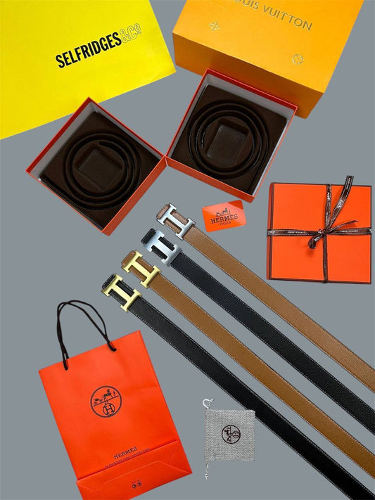 Hermes Simple Buckle Belts For Mens in 2 Colors with Multiple Buckle Colors Best Sale UK Reps AAA Quality