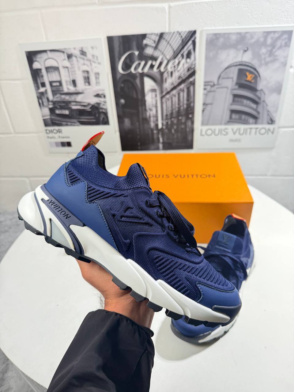 Louis Vuitton LV Runner Tatic Trainers Mens in Blue Color Best Sale UK Reps AAA Quality