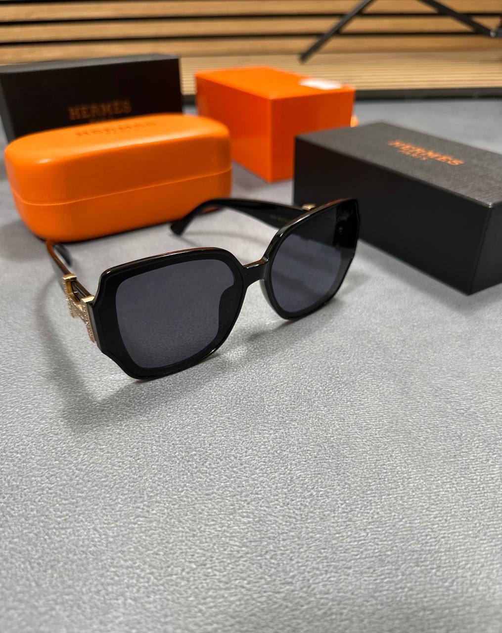 Hermes Square Frame Women's Sunglasses in 2 Different Colors