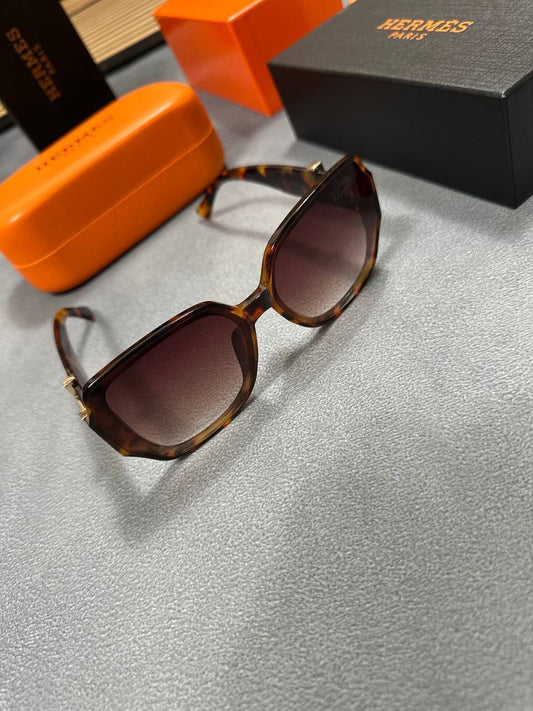 Hermes Square Frame Women's Sunglasses in 2 Different Colors