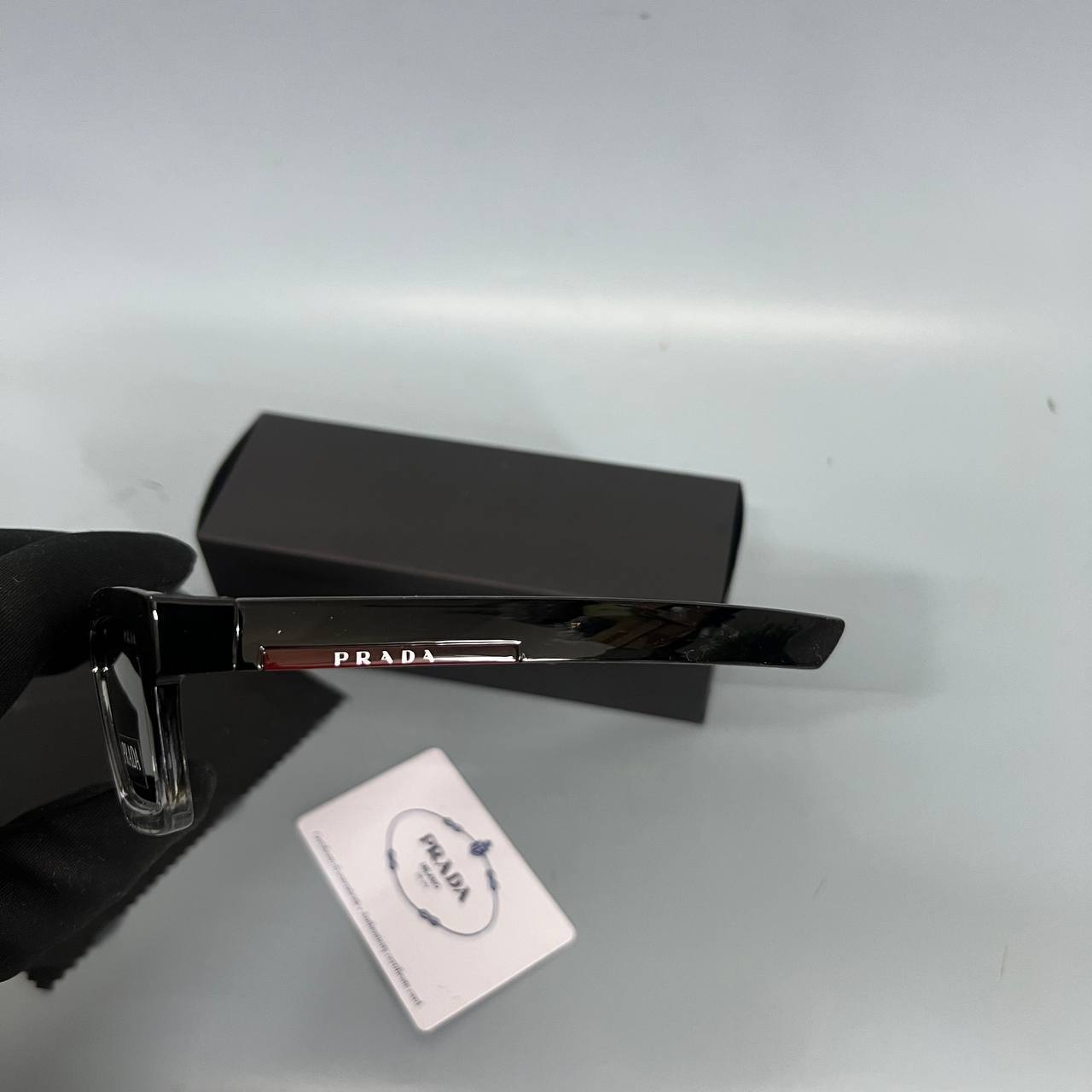 Prada Fashion Rectangular Sunglasses in Black