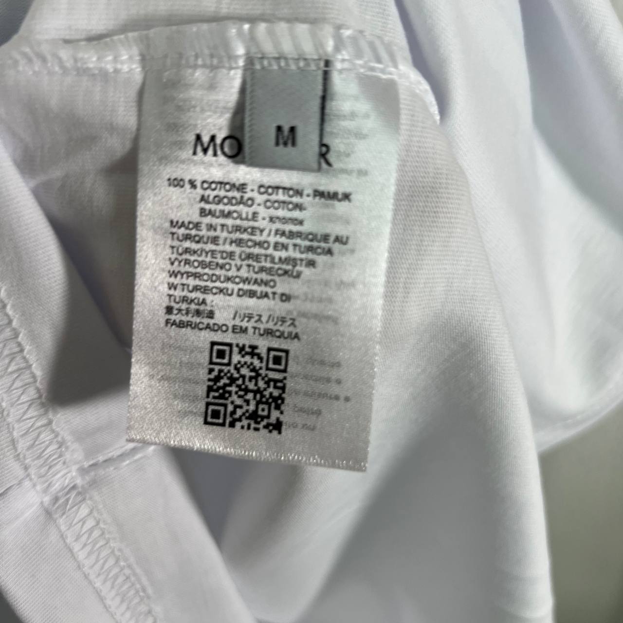 Moncler Reflective Logo Print T-Shirt Mens in 2 Colors Best Sale UK Reps AAA Quality