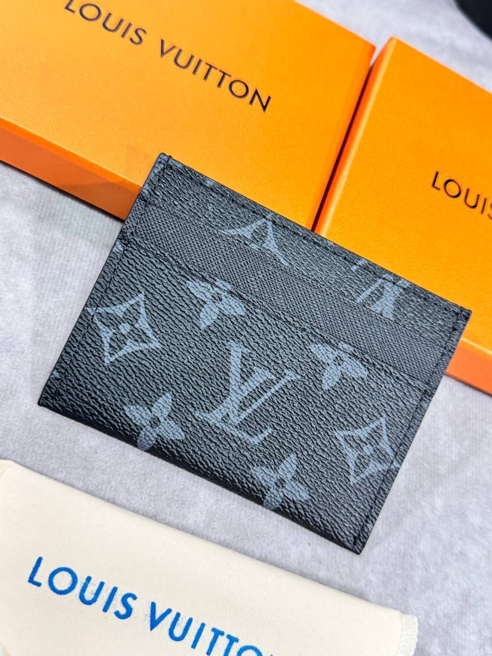 Louis Vuitton Monogram Eclipse Canvas Card Holder Mens in 2 Color Best Sale UK Reps AAA Quality