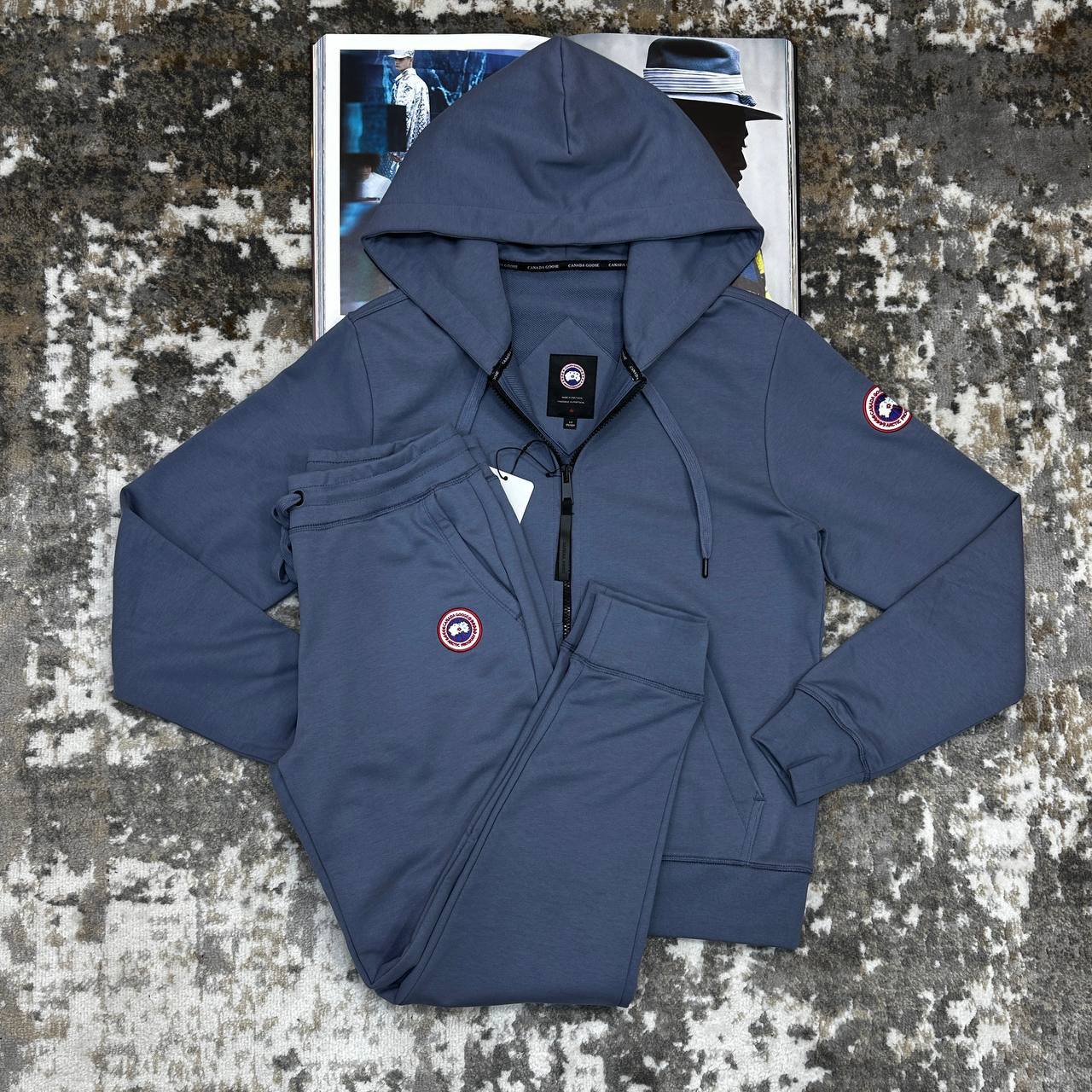 Canada Goose Huron Full Zip Logo Tracksuit Mens in Multiple Colors Best Sale UK Reps AAA Quality