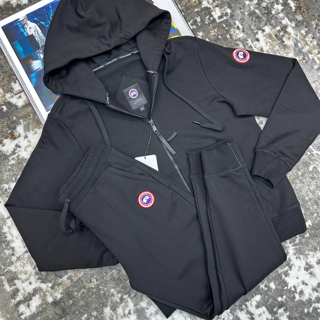 Canada Goose Huron Full Zip Logo Tracksuit Mens in Multiple Colors Best Sale UK Reps AAA Quality