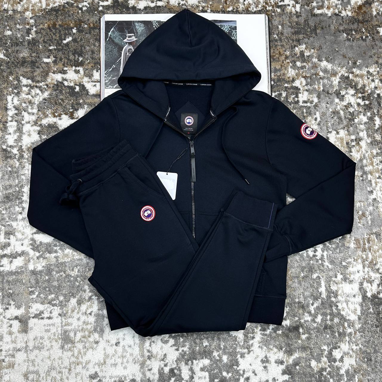 Canada Goose Huron Full Zip Logo Tracksuit Mens in Multiple Colors Best Sale UK Reps AAA Quality